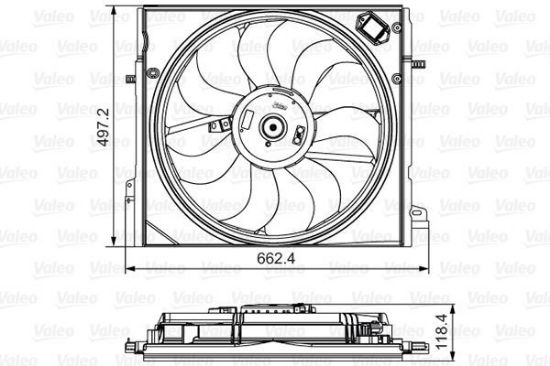 Obrázok Ventilátor chladenia motora VALEO  696583