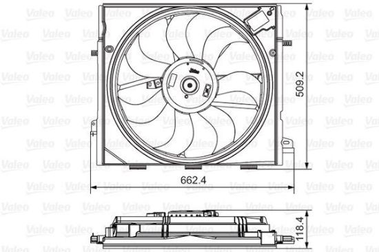Obrázok Ventilátor chladenia motora VALEO  696873