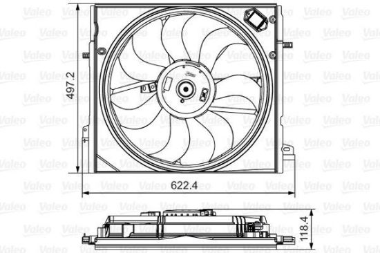Obrázok Ventilátor chladenia motora VALEO  698582