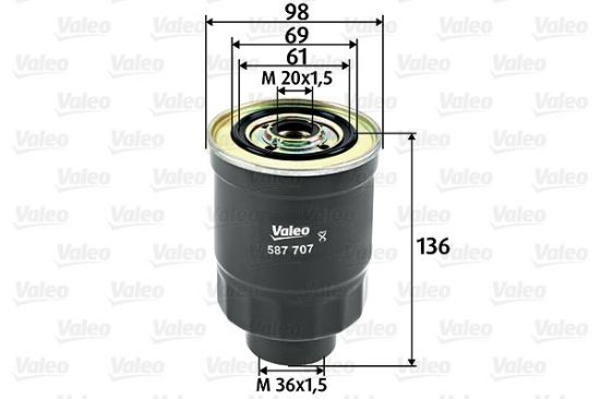 Obrázok Palivový filter VALEO  587707