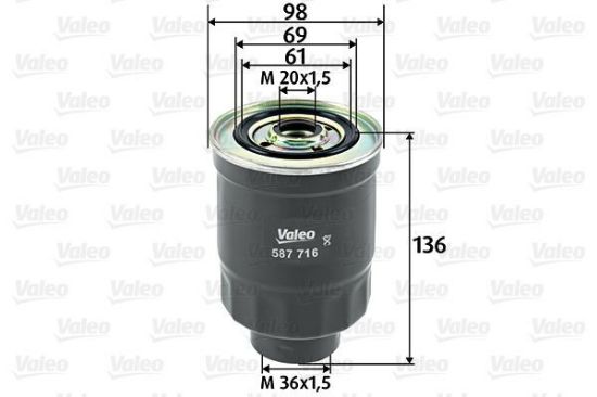 Obrázok Palivový filter VALEO  587716