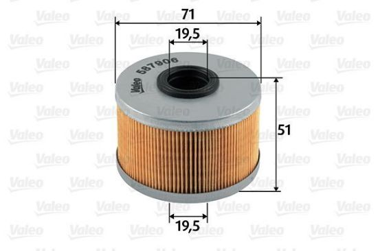 Obrázok Palivový filter VALEO  587906