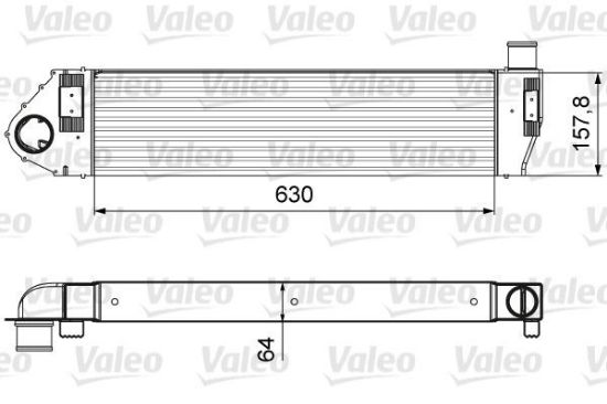 Obrázok Chladič plniaceho vzduchu VALEO  818621