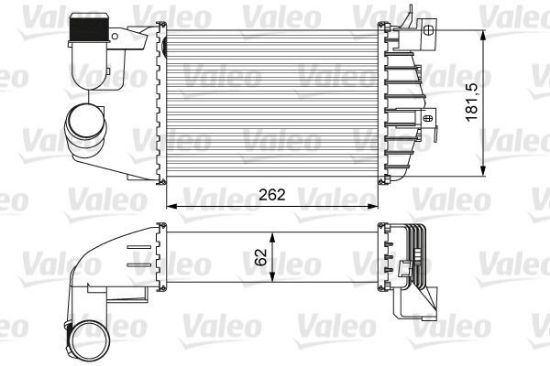 Obrázok Chladič plniaceho vzduchu VALEO  818627