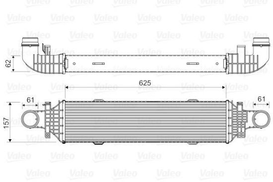 Obrázok Chladič plniaceho vzduchu VALEO  818631