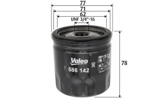 Obrázok Olejový filter VALEO  586142
