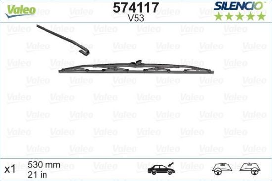 Obrázok Stieracia lišta VALEO SILENCIO CONVENTIONAL SINGLE 574117