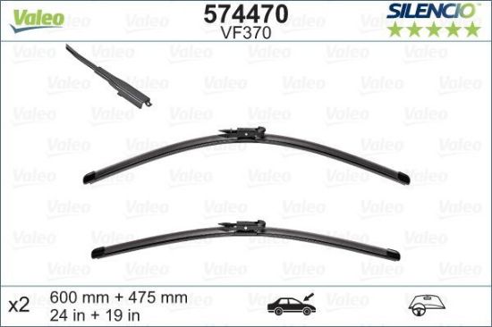 Obrázok Stieracia lišta VALEO SILENCIO FLAT BLADE SET 574470