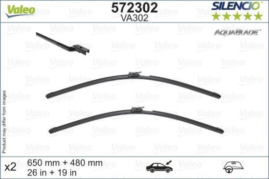 Obrázok Stieracia lišta VALEO SILENCIO AQUABLADE SET 572302
