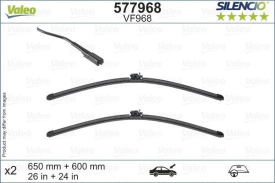Obrázok Stieracia lišta VALEO SILENCIO FLAT BLADE SET 577968