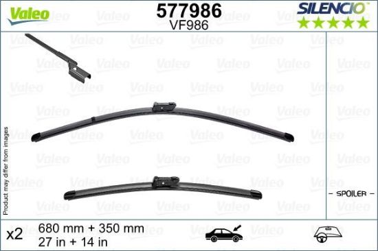 Obrázok Stieracia lišta VALEO SILENCIO FLAT BLADE SET 577986
