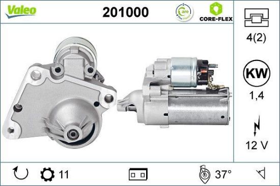 Obrázok żtartér VALEO  CORE-FLEX 201000