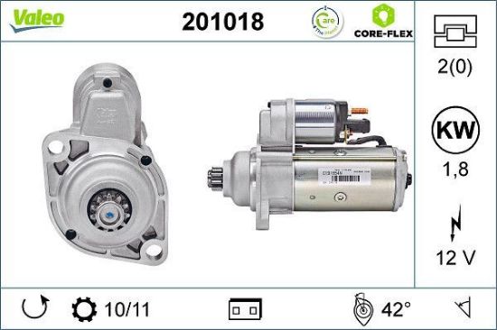 Obrázok żtartér VALEO  CORE-FLEX 201018