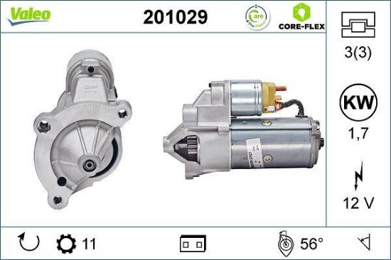 Obrázok żtartér VALEO  CORE-FLEX 201029