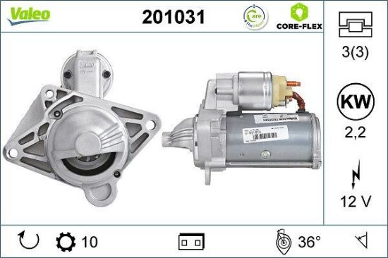 Obrázok żtartér VALEO  CORE-FLEX 201031