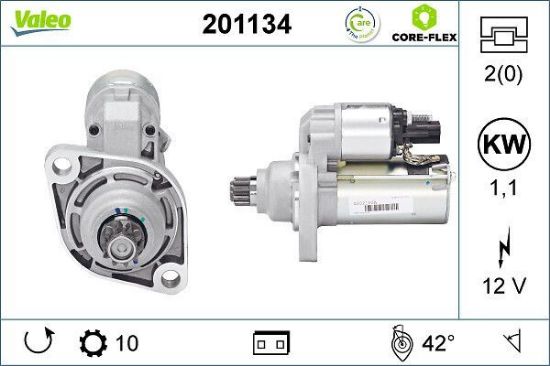 Obrázok żtartér VALEO  CORE-FLEX 201134