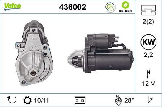 Obrázok żtartér VALEO  RE-GEN REMANUFACTURED 436002