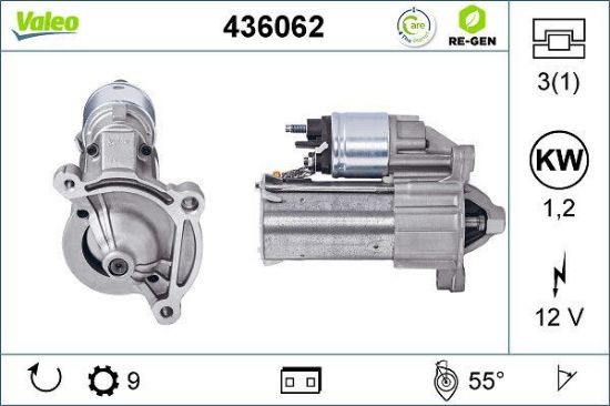 Obrázok żtartér VALEO  RE-GEN REMANUFACTURED 436062