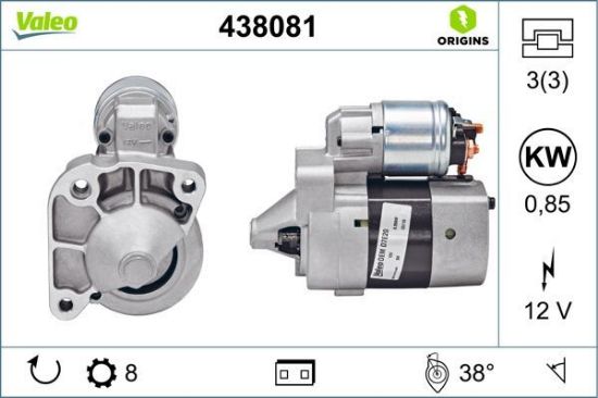 Obrázok żtartér VALEO  ORIGINS NEW 438081