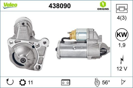 Obrázok żtartér VALEO  ORIGINS NEW 438090