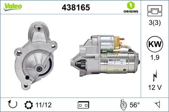 Obrázok żtartér VALEO  ORIGINS NEW 438165