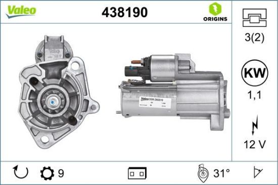 Obrázok żtartér VALEO  ORIGINS NEW 438190