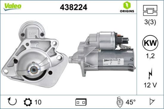 Obrázok żtartér VALEO  ORIGINS NEW 438224