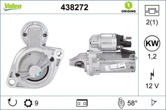 Obrázok żtartér VALEO  ORIGINS NEW 438272
