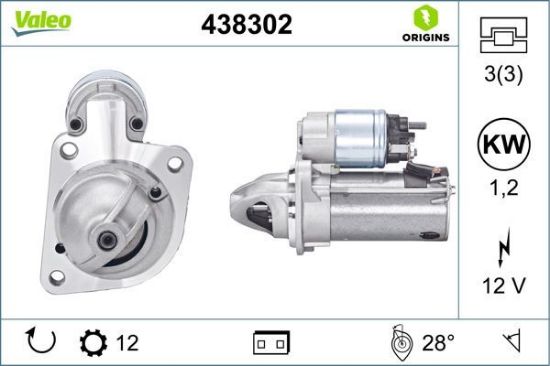 Obrázok żtartér VALEO  ORIGINS NEW 438302