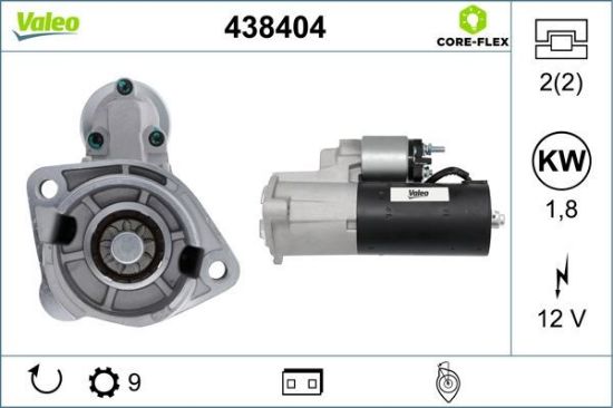 Obrázok żtartér VALEO  CORE-FLEX 438404