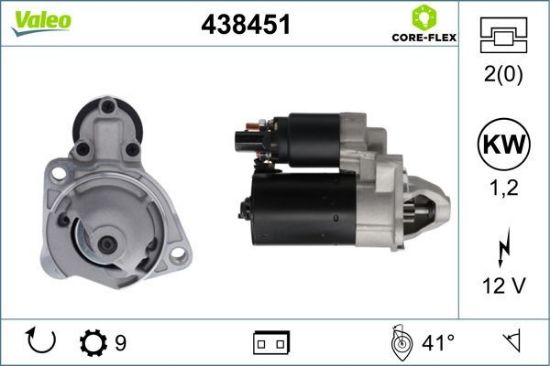 Obrázok żtartér VALEO  CORE-FLEX 438451