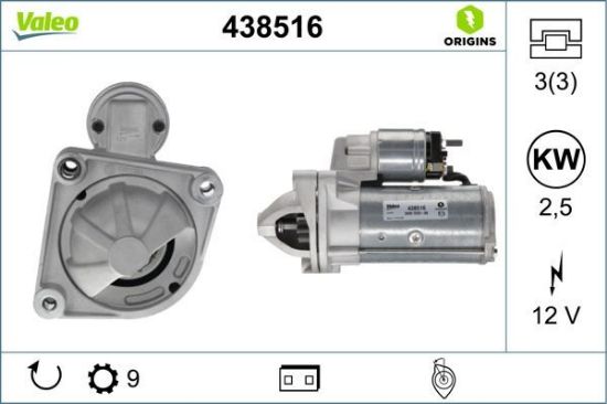 Obrázok żtartér VALEO  ORIGINS NEW 438516