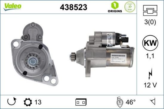 Obrázok żtartér VALEO  ORIGINS NEW STOP&START 438523