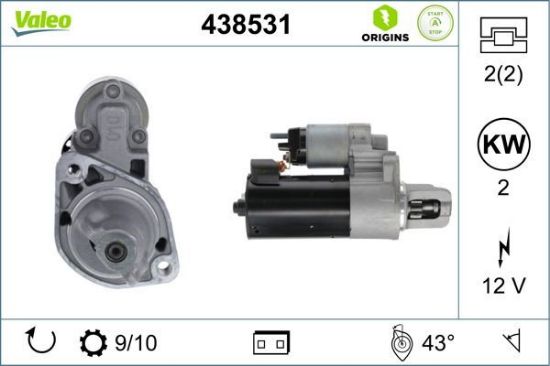 Obrázok żtartér VALEO  ORIGINS NEW STOP&START 438531