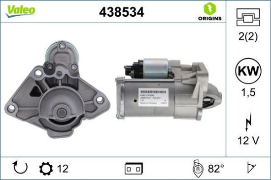 Obrázok żtartér VALEO  ORIGINS NEW 438534