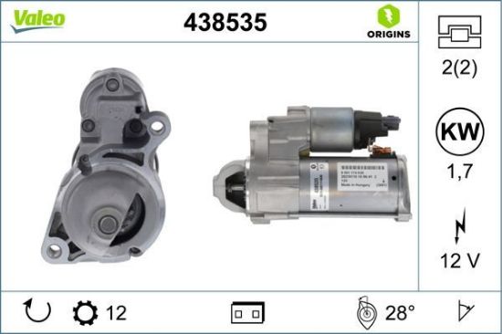 Obrázok żtartér VALEO  ORIGINS NEW 438535