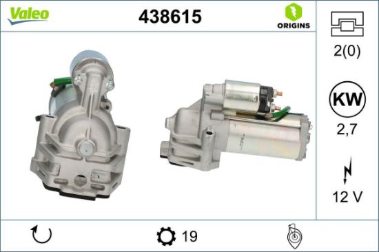 Obrázok żtartér VALEO  ORIGINS NEW 438615