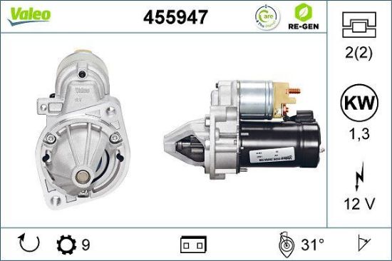 Obrázok żtartér VALEO  RE-GEN REMANUFACTURED 455947