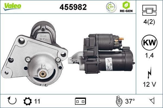 Obrázok żtartér VALEO  RE-GEN REMANUFACTURED 455982