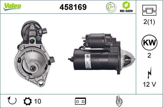 Obrázok żtartér VALEO  RE-GEN REMANUFACTURED 458169