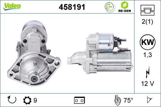Obrázok żtartér VALEO  RE-GEN REMANUFACTURED 458191
