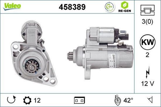 Obrázok żtartér VALEO  RE-GEN REMANUFACTURED 458389