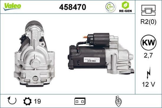 Obrázok żtartér VALEO  RE-GEN REMANUFACTURED 458470
