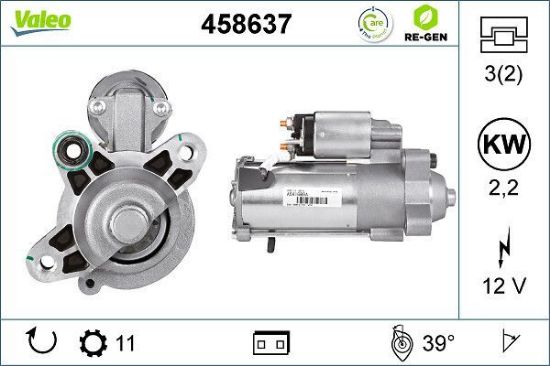 Obrázok żtartér VALEO  RE-GEN REMANUFACTURED 458637