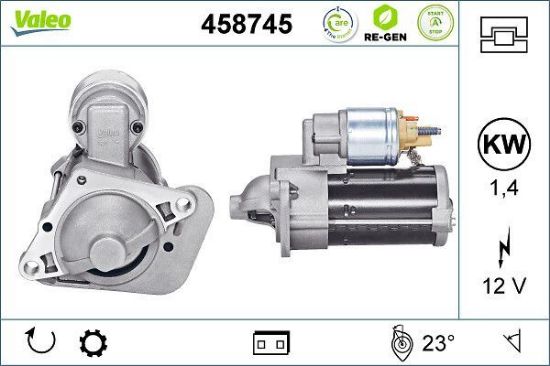 Obrázok żtartér VALEO  RE-GEN REMANUFACTURED STOP&START 458745