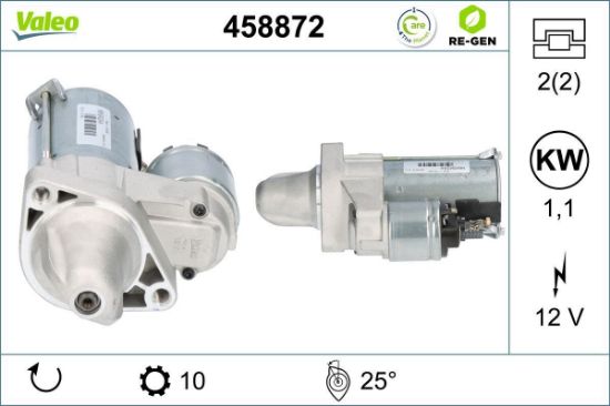 Obrázok żtartér VALEO  RE-GEN REMANUFACTURED 458872