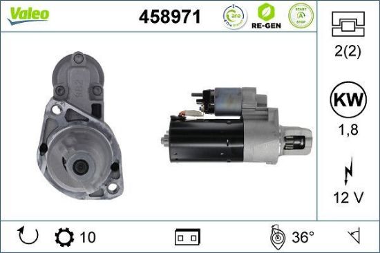 Obrázok żtartér VALEO  RE-GEN REMANUFACTURED STOP&START 458971