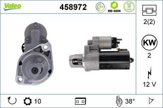 Obrázok żtartér VALEO  RE-GEN REMANUFACTURED STOP&START 458972