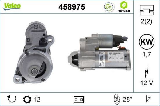 Obrázok żtartér VALEO  RE-GEN REMANUFACTURED STOP&START 458975