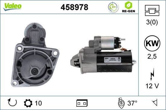 Obrázok żtartér VALEO  RE-GEN REMANUFACTURED STOP&START 458978